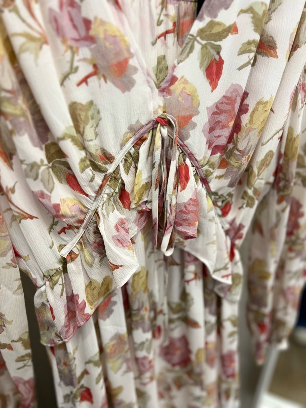 The Kooples Floral English Roses Ruffle Maxi Dress - Picture 2 of 16
